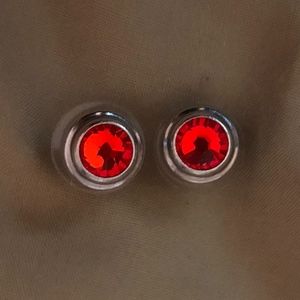 Red Alex & Ani earrings